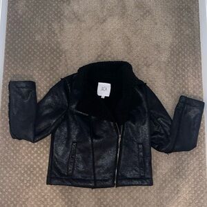 Jack by bb Dakota faux shearling Moto jacket